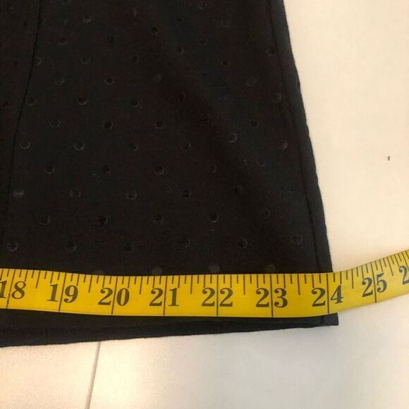 Talbots Classic Ponte Knit with Velvet Polka Dots Fit and Flare Dress Size 10 - Picture 11 of 12